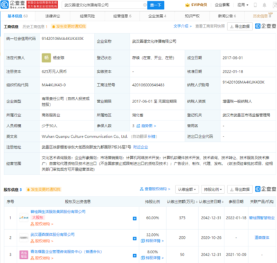 碧桂园投资圈谱文化传播公司,持股60%成最大股东，布局网络信息传播及咨询服务